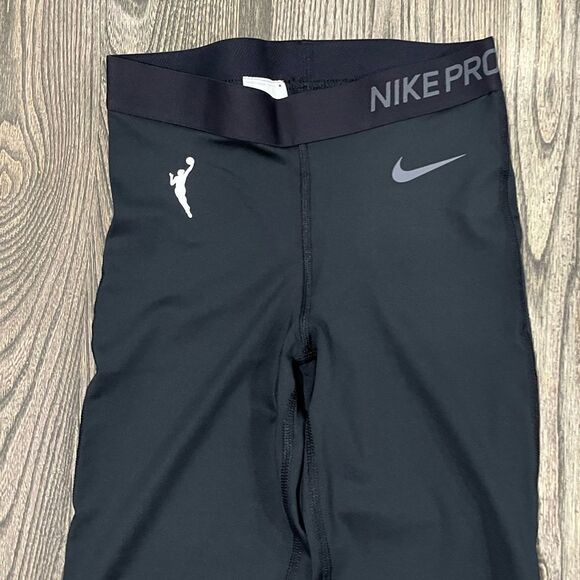 NWOT Nike Pro Dri-Fit WNBA Womens Official Issued Compression Tights Black Small - Picture 2 of 6